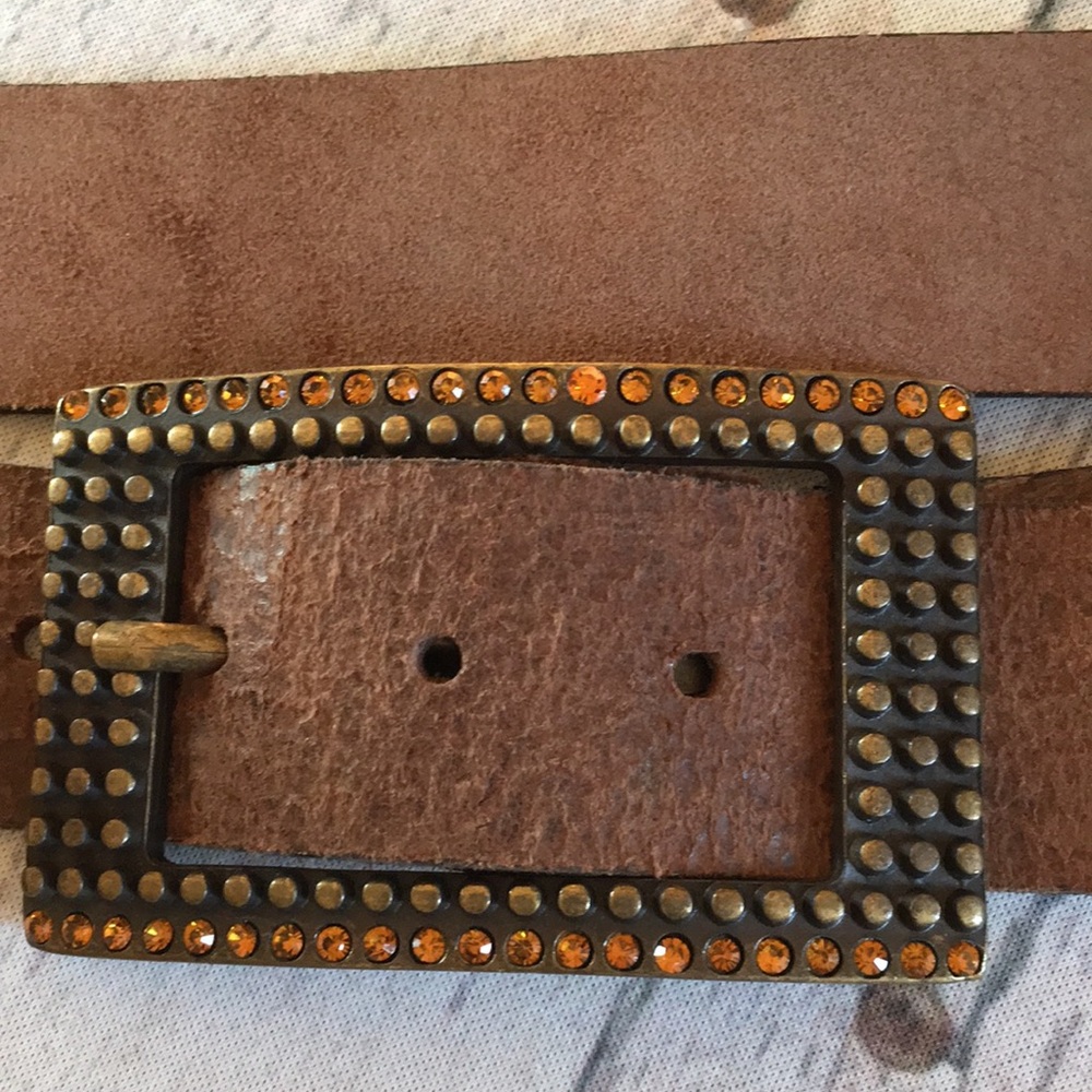 New Leather belt made in Italy